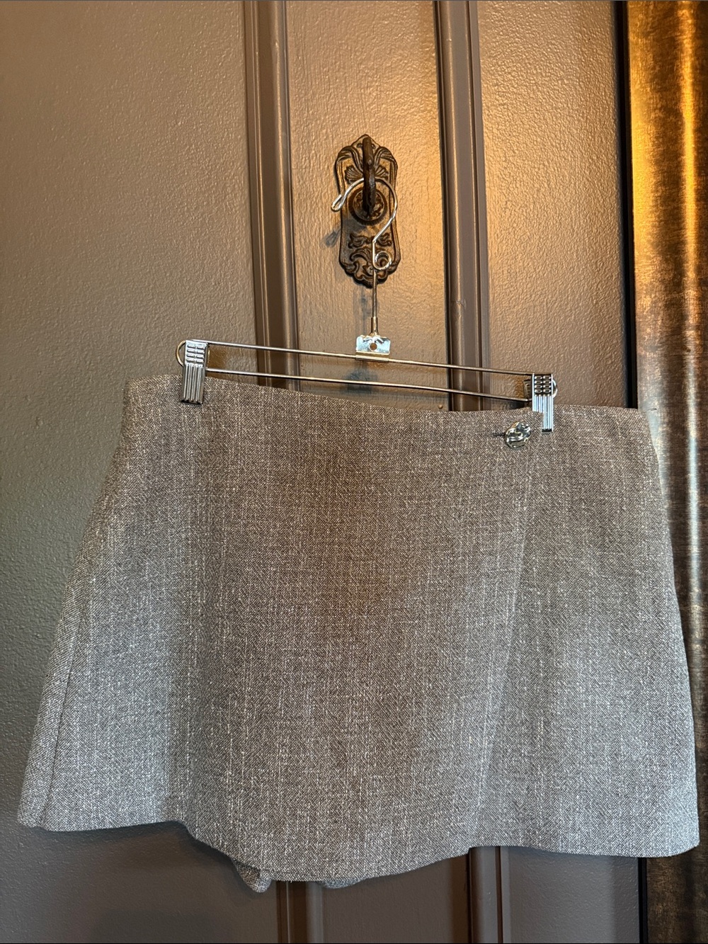 Zara Gray Tweed Skort